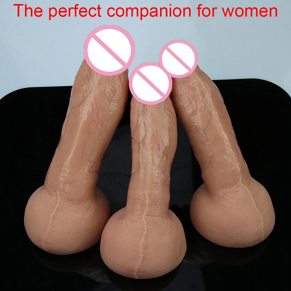 High Imitation Dick Soft Dildo Quality Realistic Huge Horse Cock No Vibrator Big Penis Sucker Anal Sex Toys For Couples Lesbian High Imitation Dick Soft Dildo Quality Realistic Huge Horse Cock No Vibrator Big Penis Sucker Anal Sex Toys For Couples Lesbian