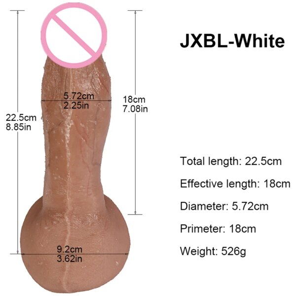 High Imitation Dick Soft Dildo Quality Realistic Huge Horse Cock No Vibrator Big Penis Sucker Anal Sex Toys For Couples Lesbian