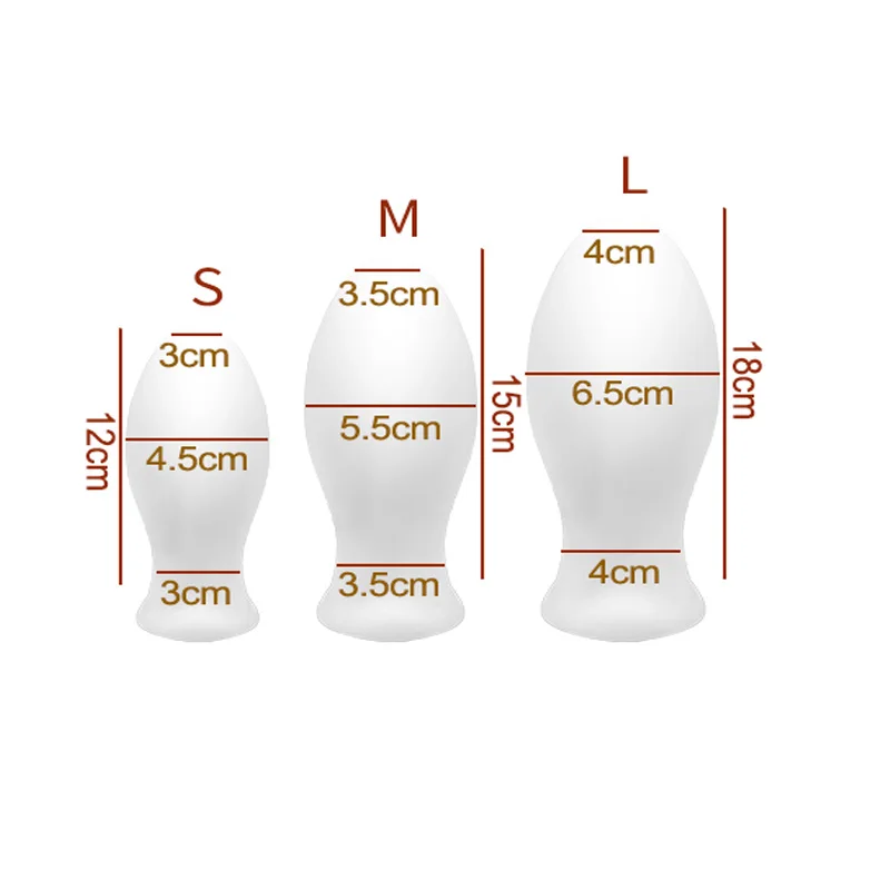 Large Anal Plug Dildo Big Butt Plug Anal Toys for Women Men Prostate Massage Huge Egg Anal Dilator Vaginal balls Shop Sextoys