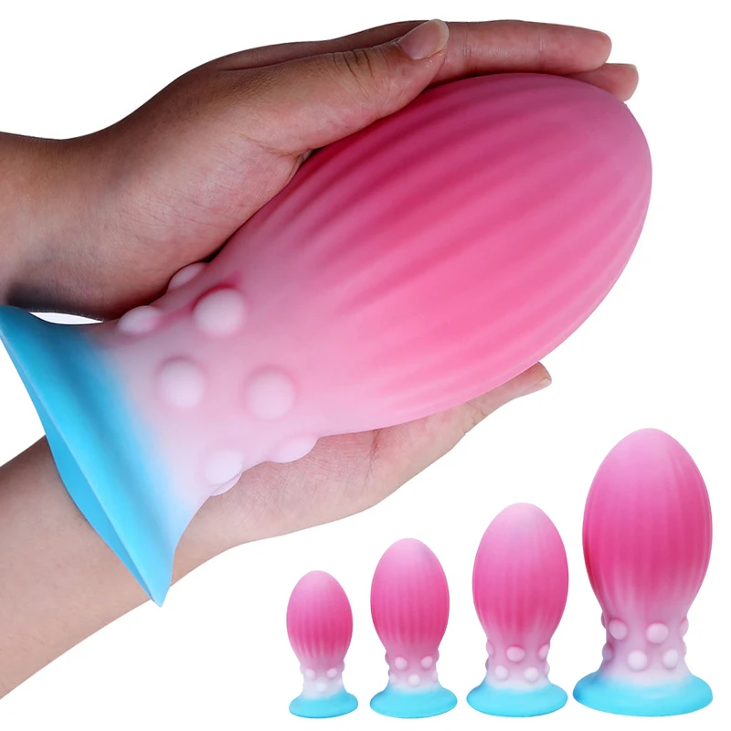 Large Anal Plug Dildo Big Butt Plug Anal Toys for Women Men Prostate Massage Huge Egg Anal Dilator Vaginal balls Shop Sextoys