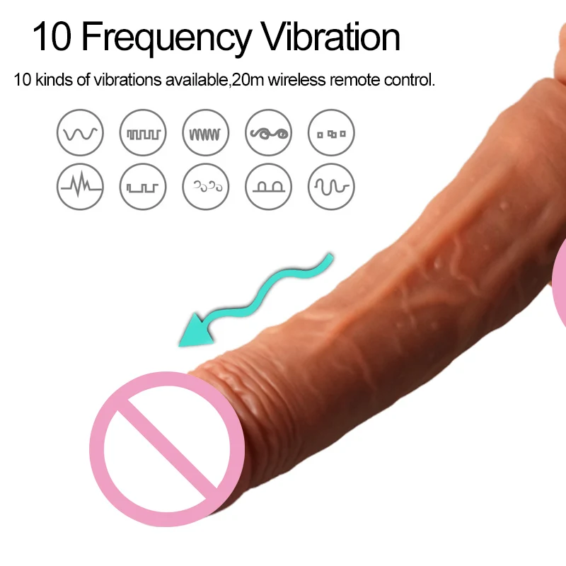 Big Dildo Vibrator Huge Automatic Telescopic Heating Penis Suction Cup Dildo Realistic Dildos for Women Sex Toys for Adult Toy