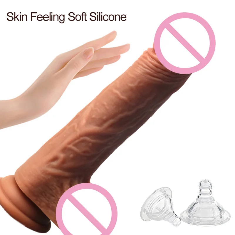 Big Dildo Vibrator Huge Automatic Telescopic Heating Penis Suction Cup Dildo Realistic Dildos for Women Sex Toys for Adult Toy