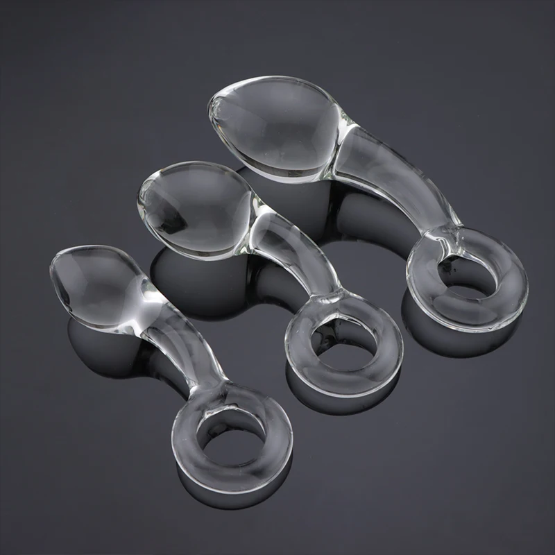 Newest Handheld Anal Beads Glass Butt Plug Big Ball Large Crystal Dildo Gay Masturbate Adult Sex Toy For Women Men Sex Toys Shop