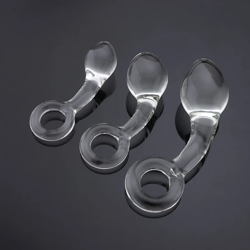 Newest Handheld Anal Beads Glass Butt Plug Big Ball Large Crystal Dildo Gay Masturbate Adult Sex Toy For Women Men Sex Toys Shop