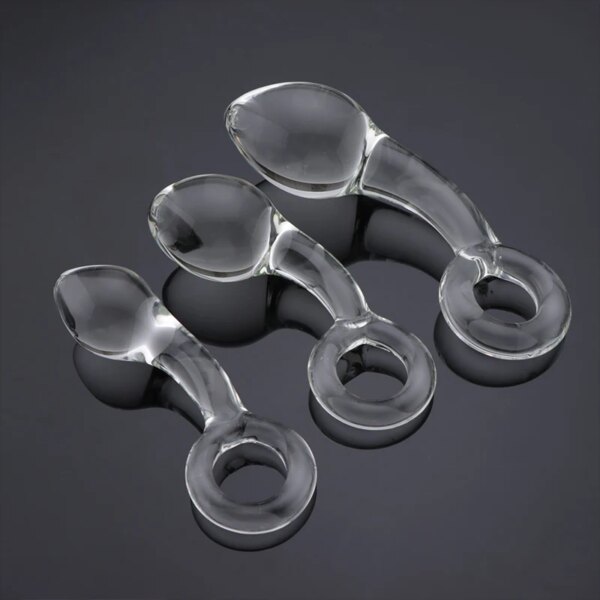 Newest Handheld Anal Beads Glass Butt Plug Big Ball Large Crystal Dildo Gay Masturbate Adult Sex Toy For Women Men Sex Toys Shop
