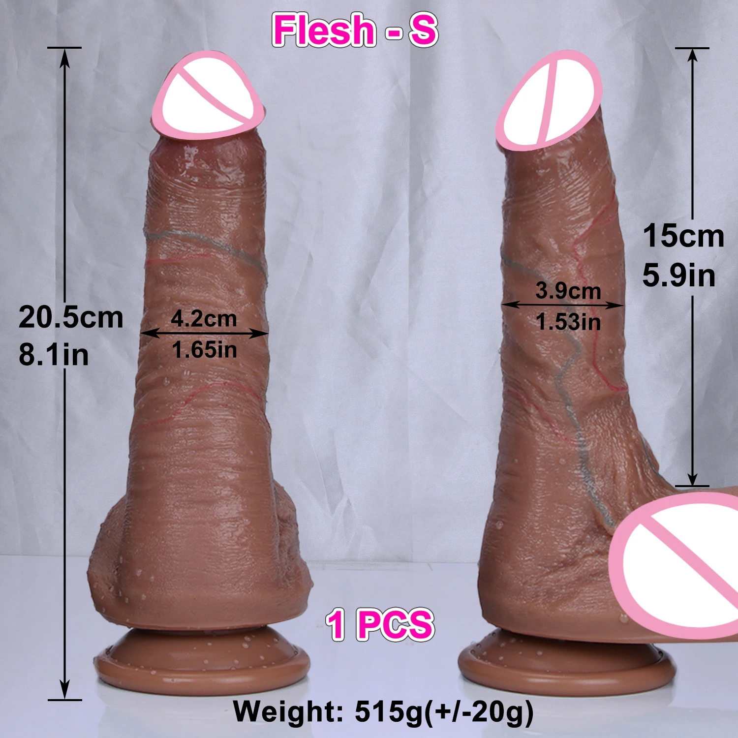 Realistic Skin Soft Big Dildo Double Layer Silicone Penis Masturbators Double Cock Women Anal Sex Toy Powerful Suction Cup Dick