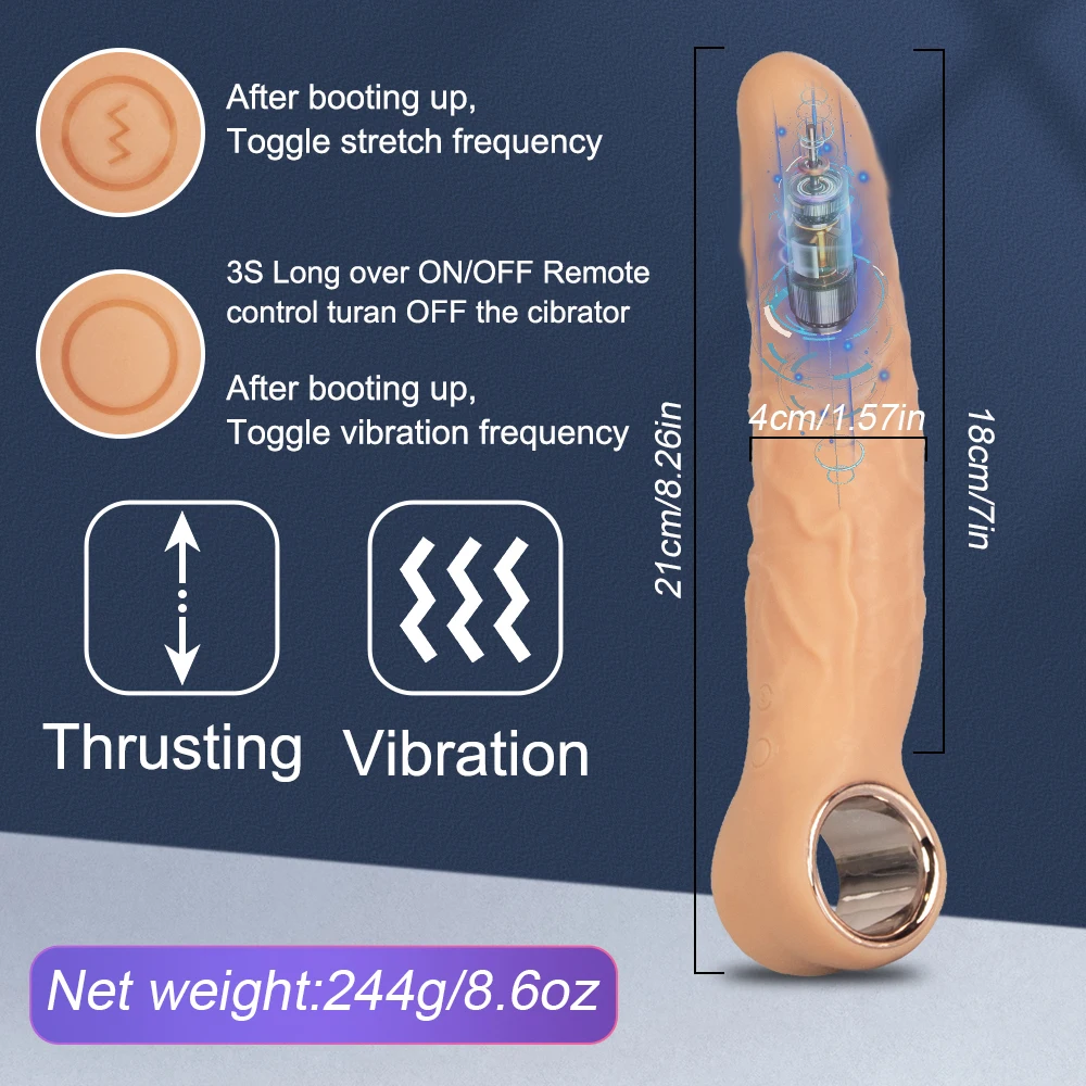 Telescopic Vibrator for Women Female Vagina Anal Stimulator Thrusting Realistic Big Penis Dildo Vibrators Masturbation Sex Toys Telescopic Vibrator for Women Female Vagina Anal Stimulator Thrusting Realistic Big Penis Dildo Vibrators Masturbation Sex Toys