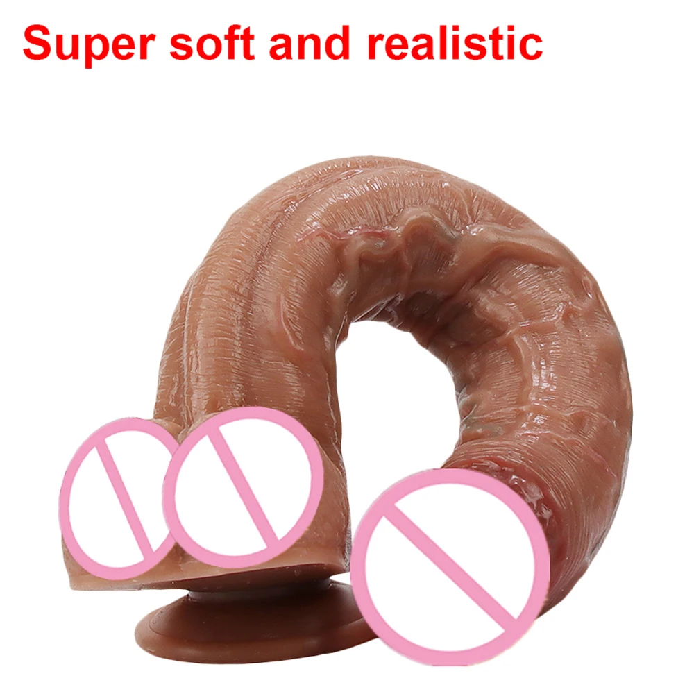 32cm New Super Long Realistic Dildo Soft Big Huge Penis Clear Texture Adults Strapon Sexmachine Anal Sex Toys Sexshop For Woman