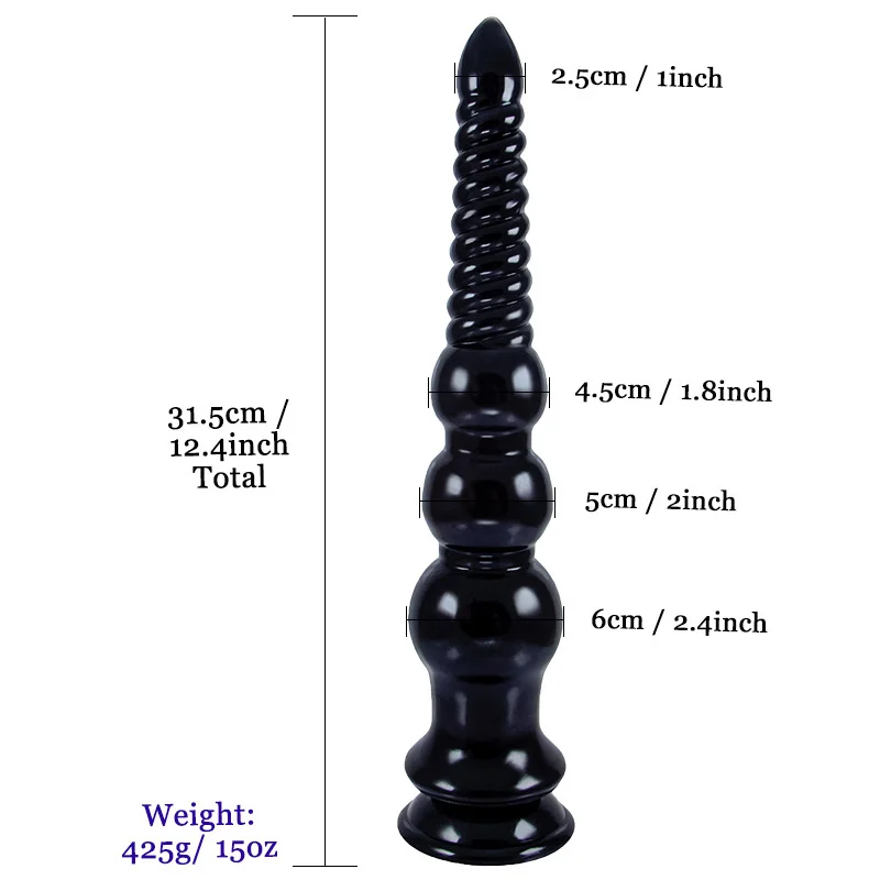 Huge Anal Dildo Threaded Large Anal Plug Prostate Massager big ButtPlug Anus dilator Adult Sex Toys for Woman man Masturbator