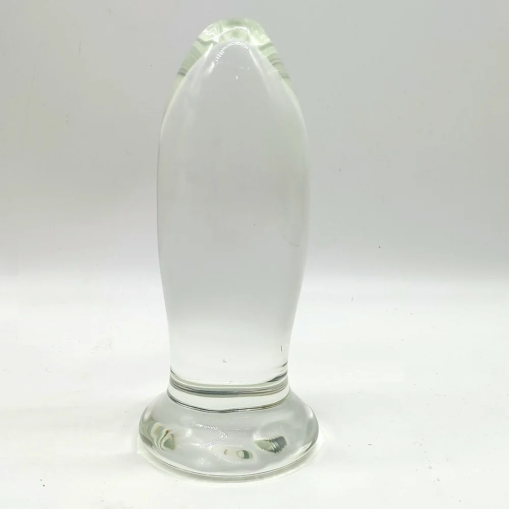 51mm Large Crystal Butt Plug Vagina Ball Big Pyrex Glass Anal Dildo Bead Fake Penis Adult Masturbate Sex Toy for Women Men Gay