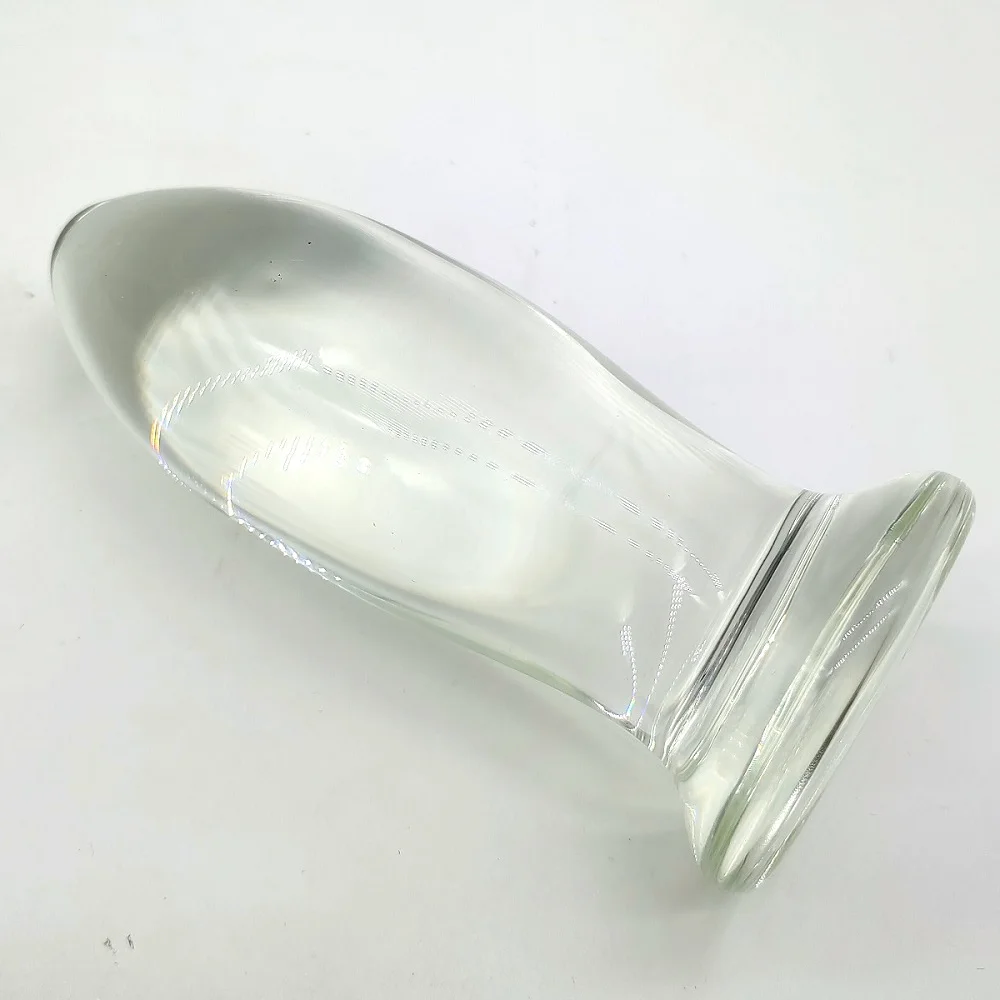 51mm Large Crystal Butt Plug Vagina Ball Big Pyrex Glass Anal Dildo Bead Fake Penis Adult Masturbate Sex Toy for Women Men Gay