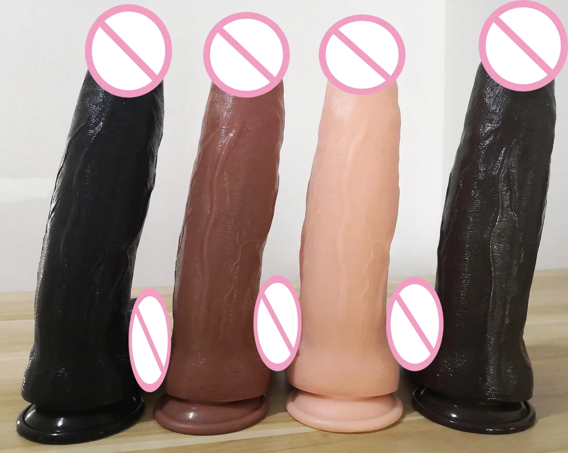 Large Thick Dildo Suction Cup, Realistic Penis Huge Dong Big Cock Dick Adult Female Masturbate Erotic Sex Toys for Women
