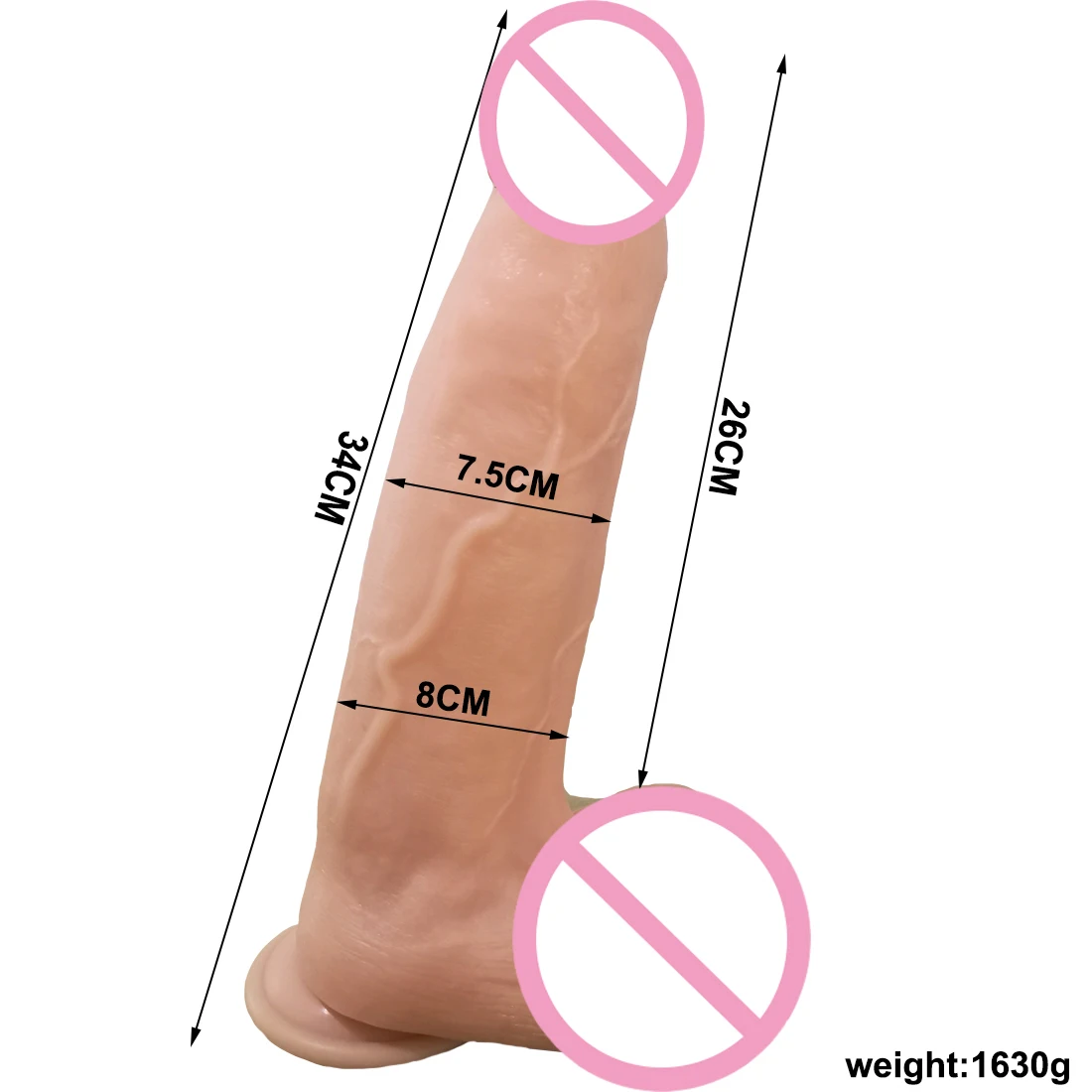 Large Thick Dildo Suction Cup, Realistic Penis Huge Dong Big Cock Dick Adult Female Masturbate Erotic Sex Toys for Women
