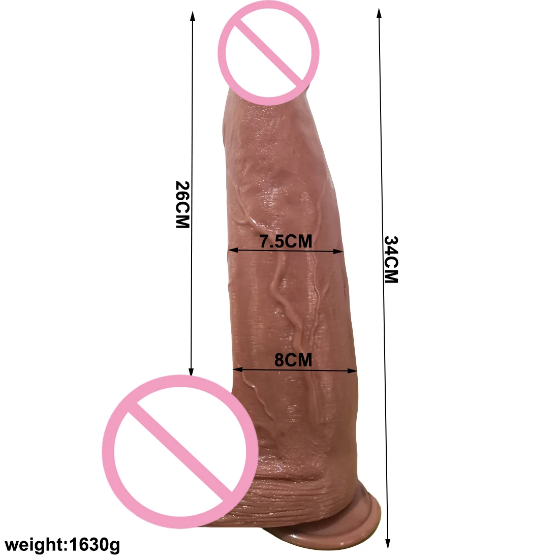 Large Thick Dildo Suction Cup, Realistic Penis Huge Dong Big Cock Dick Adult Female Masturbate Erotic Sex Toys for Women