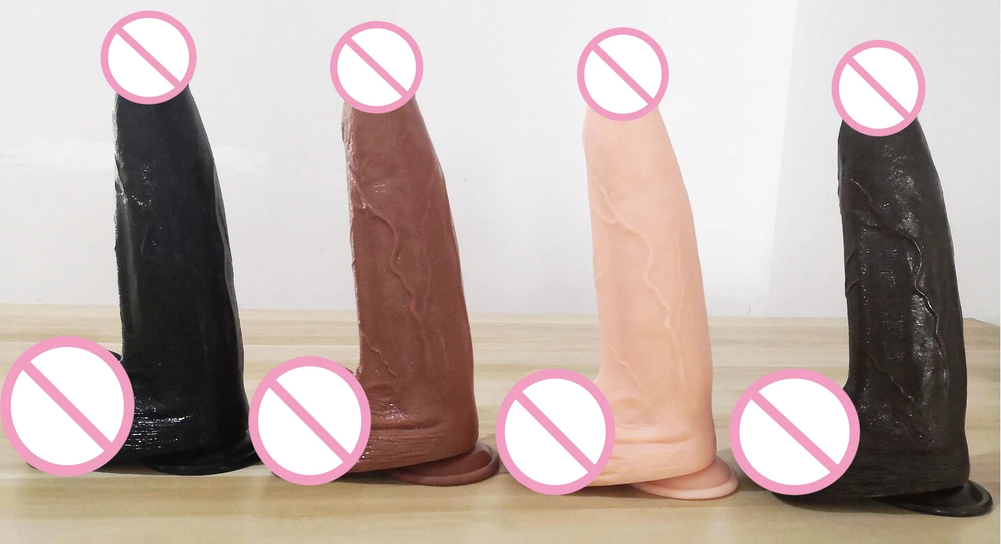 Large Thick Dildo Suction Cup, Realistic Penis Huge Dong Big Cock Dick Adult Female Masturbate Erotic Sex Toys for Women