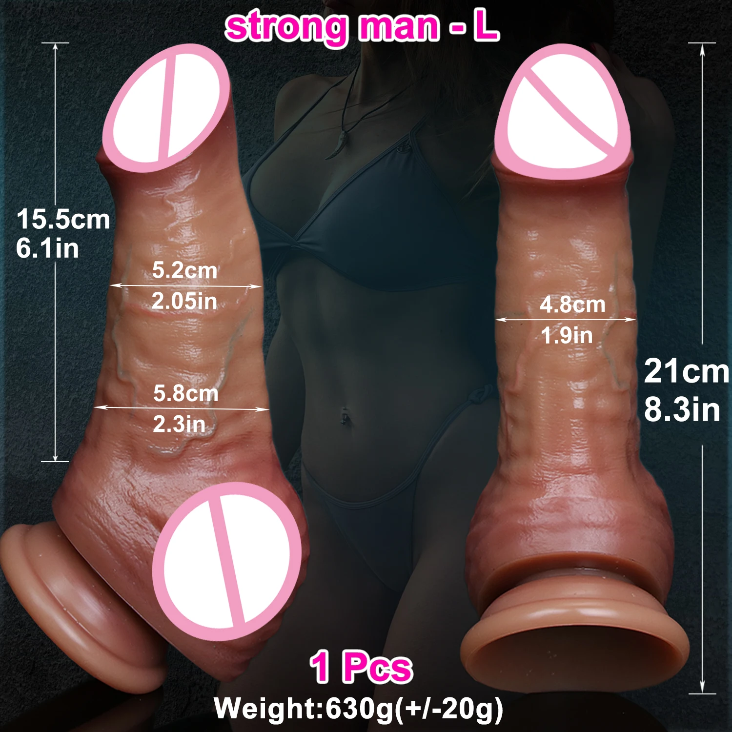 Realistic Soft Big Glans Thick Dildo Double Layer Silicone Masturbators Penis Women Anal Plug Sex Toys Suction Cup Small Dick