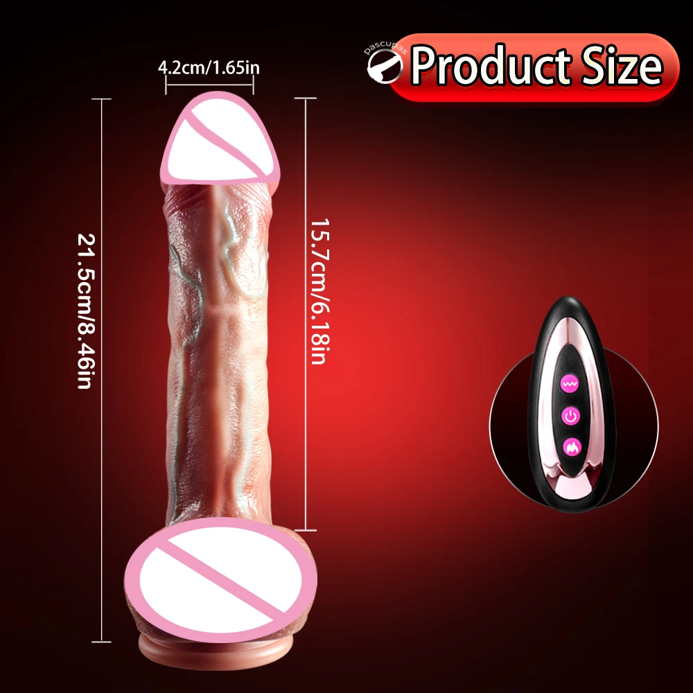 Huge Realistic Heating Dildo Vibrator - Big Dick, Remote Control Telescopic Anal Dildos, Female Stimulator Sex Toys for Women Huge Realistic Heating Dildo Vibrator - Big Dick, Remote Control Telescopic Anal Dildos, Female Stimulator Sex Toys for Women