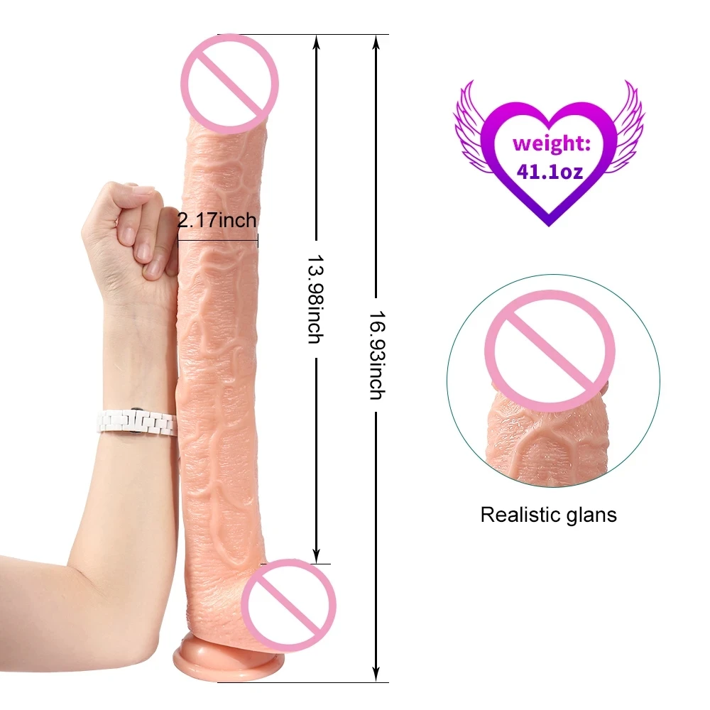 43*5cm Super long huge dildos for women with suction cup realistic horse dildo super soft thick big dildo penis Sex Toys