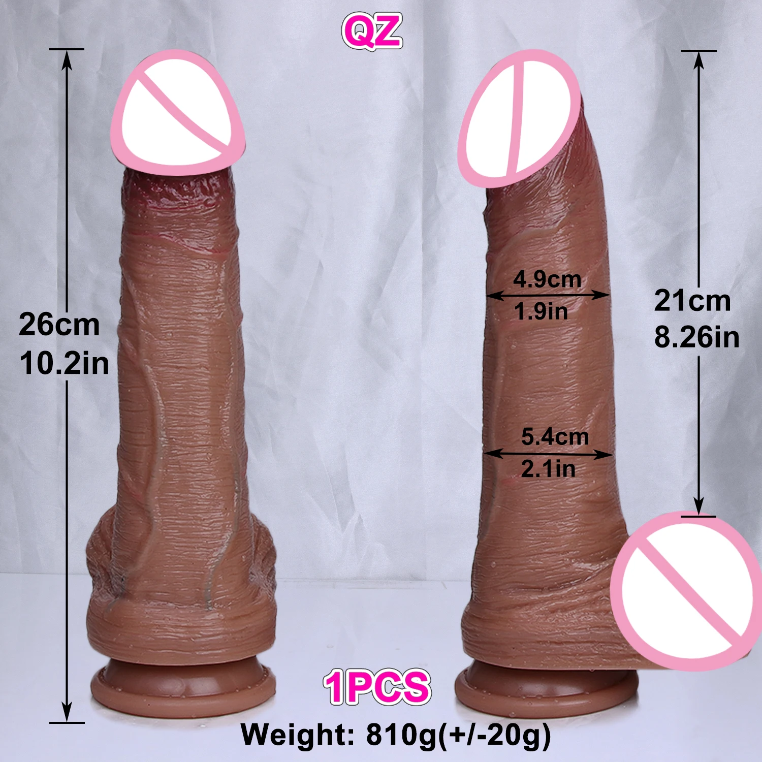 Realistic Big Double Silicone Thick Dildo Vaginal Masturbators Soft Penis Erotic Toy Gift for Women G-spot Anal Sex Flesh Dick