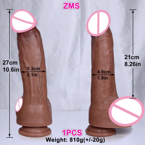 Realistic Big Double Silicone Thick Dildo Vaginal Masturbators Soft Penis Erotic Toy Gift for Women G-spot Anal Sex Flesh Dick