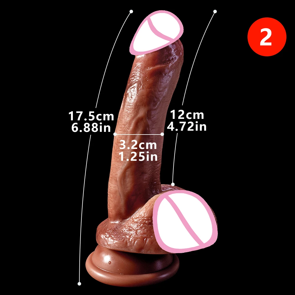 Skin Feeling Realistic Dildo Real Penis Dick Huge Big Suction Cup Strapon Hands-Free Silicone Sex Toy For Women Men Lesbian