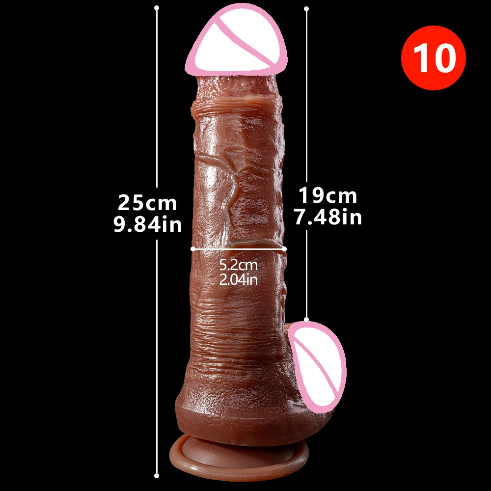 Skin Feeling Realistic Dildo Real Penis Dick Huge Big Suction Cup Strapon Hands-Free Silicone Sex Toy For Women Men Lesbian