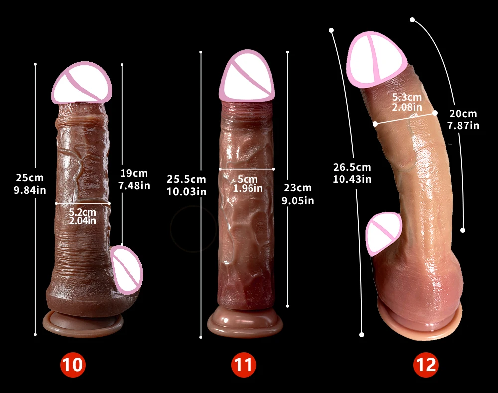 Skin Feeling Realistic Dildo Real Penis Dick Huge Big Suction Cup Strapon Hands-Free Silicone Sex Toy For Women Men Lesbian
