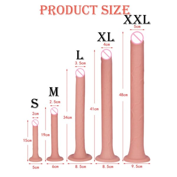 48cm Long Penis Dildo Anal Sex Toys For Men Women Horse Dick Big Penis With Suction Cup Dildos Female Masturbator Huge Phallus