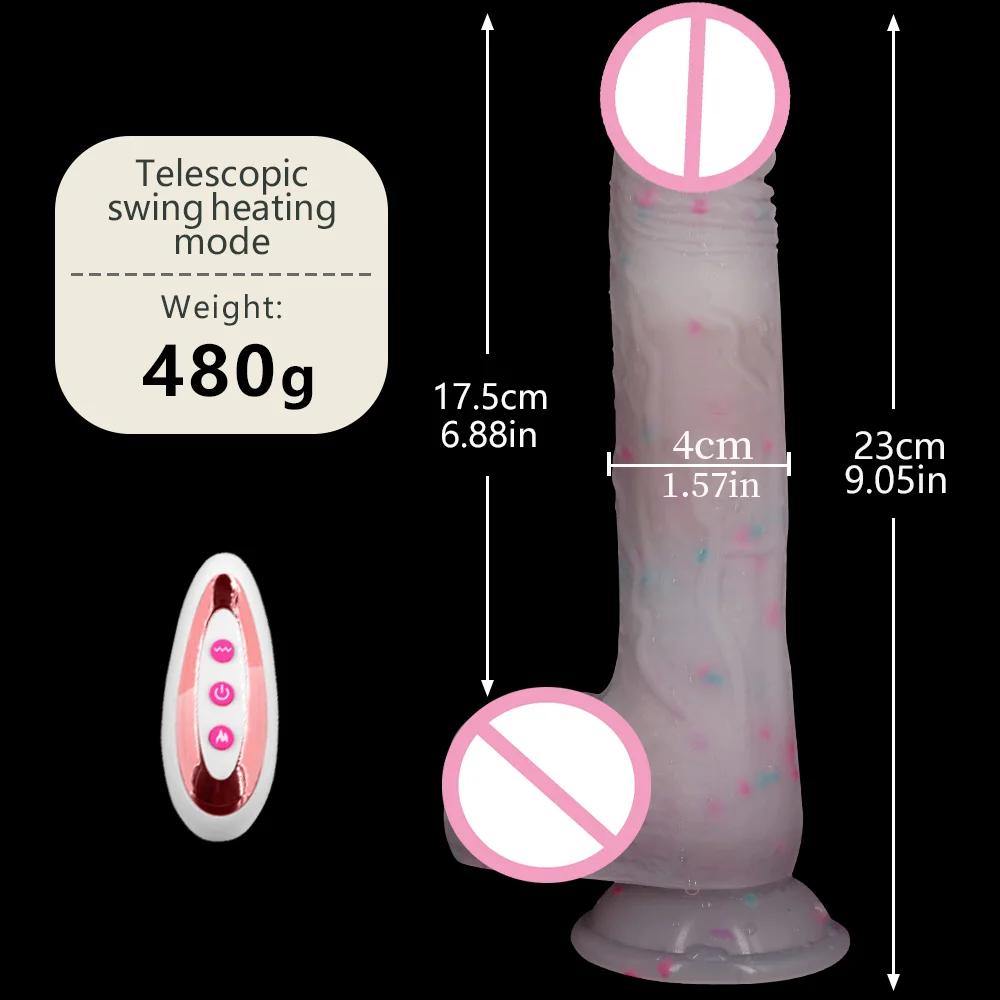 XXXL Huge Dildo Vibrator Heating Wireless Remote Telescopic Dildo Vibrators For Women Realistic Penis Swing Big Dick Sex Toys XXXL Huge Dildo Vibrator Heating Wireless Remote Telescopic Dildo Vibrators For Women Realistic Penis Swing Big Dick Sex Toys