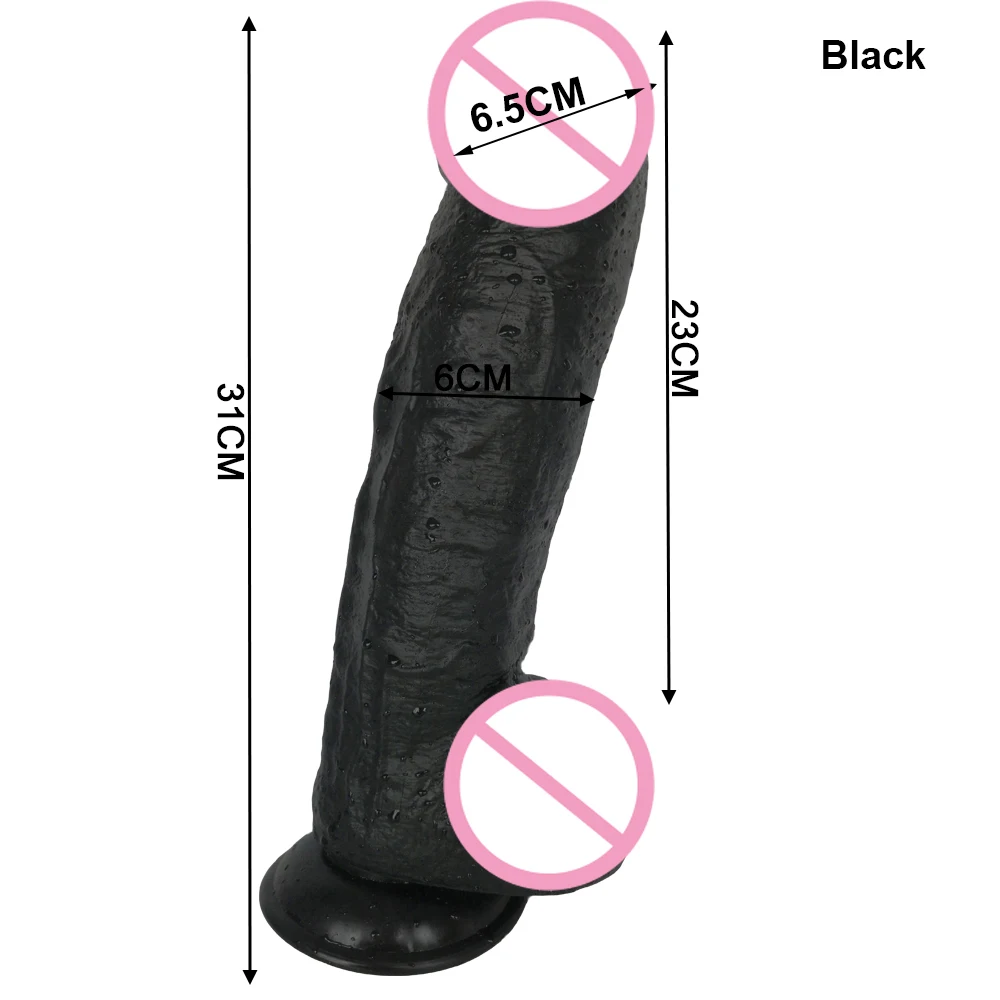 Super Big and Soft Dildo Suction Cup Realistic Glans Huge Penis Adult Toys for Couples Sex Clearance Insert Vagina or Anal Plug