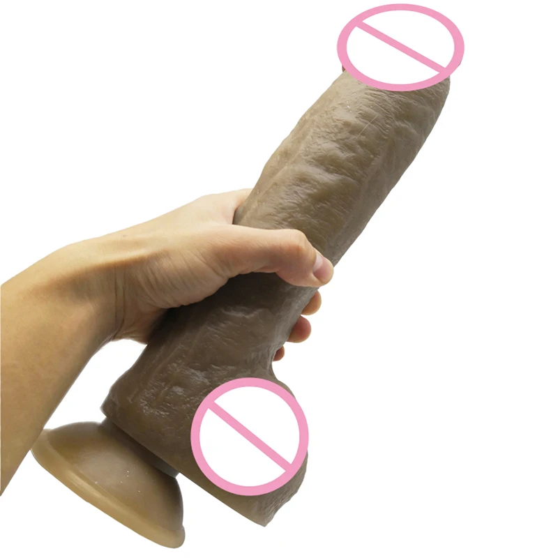 Super Big and Soft Dildo Suction Cup Realistic Glans Huge Penis Adult Toys for Couples Sex Clearance Insert Vagina or Anal Plug