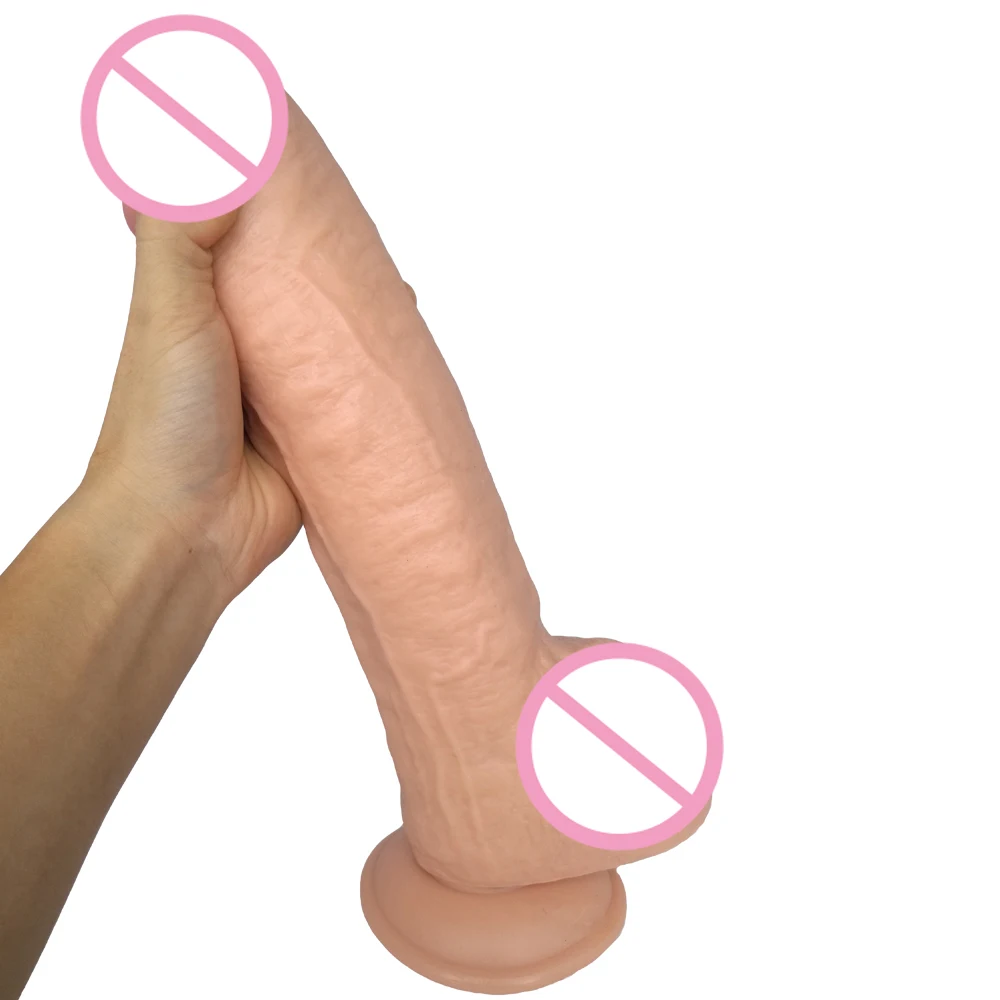 Super Big and Soft Dildo Suction Cup Realistic Glans Huge Penis Adult Toys for Couples Sex Clearance Insert Vagina or Anal Plug