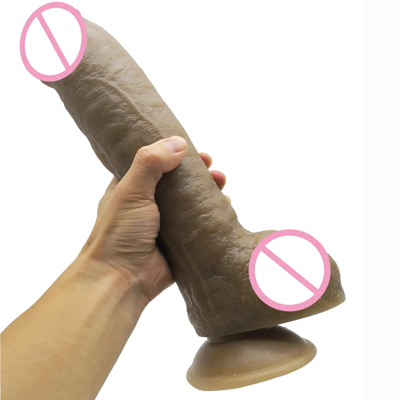 Super Big and Soft Dildo Suction Cup Realistic Glans Huge Penis Adult Toys for Couples Sex Clearance Insert Vagina or Anal Plug