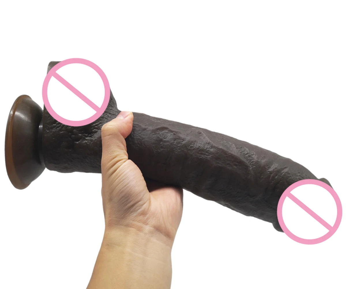 Super Big and Soft Dildo Suction Cup Realistic Glans Huge Penis Adult Toys for Couples Sex Clearance Insert Vagina or Anal Plug