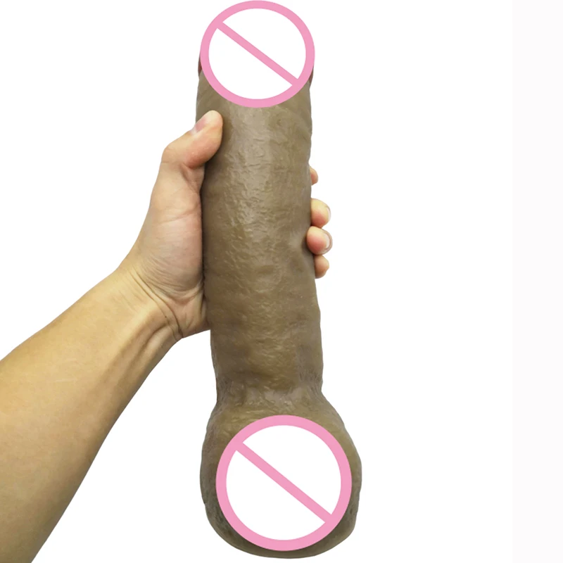 Super Big and Soft Dildo Suction Cup Realistic Glans Huge Penis Adult Toys for Couples Sex Clearance Insert Vagina or Anal Plug