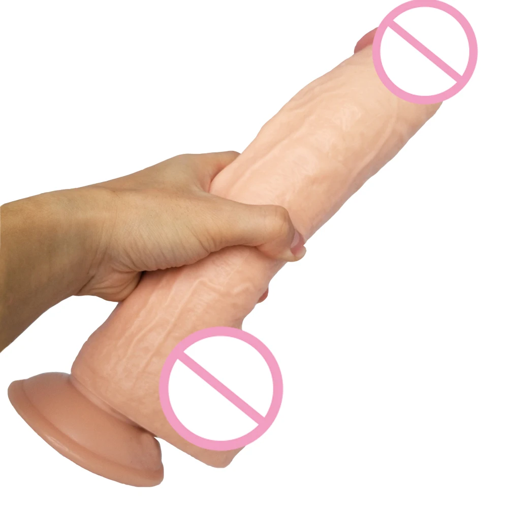 Super Big and Soft Dildo Suction Cup Realistic Glans Huge Penis Adult Toys for Couples Sex Clearance Insert Vagina or Anal Plug