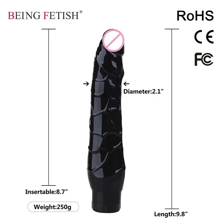 9.8 inch Realistic Huge Dildo Vibrator Electric Sex Toys Super Soft For Women Pussy big dildo penis cock