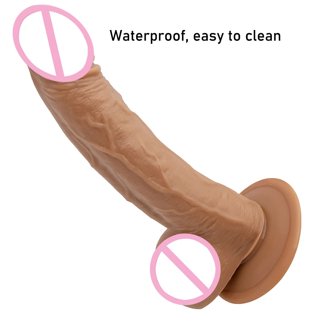 Skin Feeling Realistic Huge Dildo Soft Material Big Penis with Suction Cup Sex Toys Phallus for Female Masturbation Large Dick