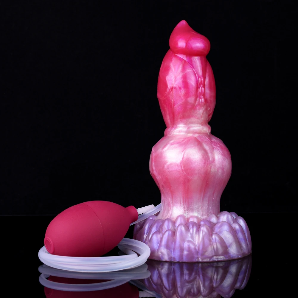 FAAK Silicone fantasy Dog Knot Squirting Penis Large Ejaculation Dildo With Sucker Spray Liquid Sex Toys For Women Men Big Dong FAAK Silicone fantasy Dog Knot Squirting Penis Large Ejaculation Dildo With Sucker Spray Liquid Sex Toys For Women Men Big Dong