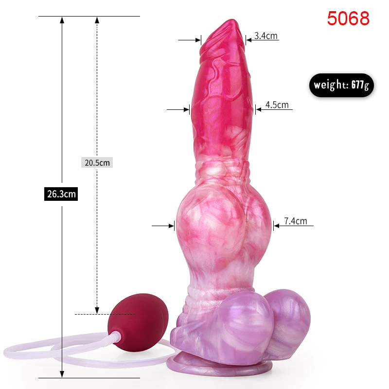 FAAK Silicone fantasy Dog Knot Squirting Penis Large Ejaculation Dildo With Sucker Spray Liquid Sex Toys For Women Men Big Dong FAAK Silicone fantasy Dog Knot Squirting Penis Large Ejaculation Dildo With Sucker Spray Liquid Sex Toys For Women Men Big Dong