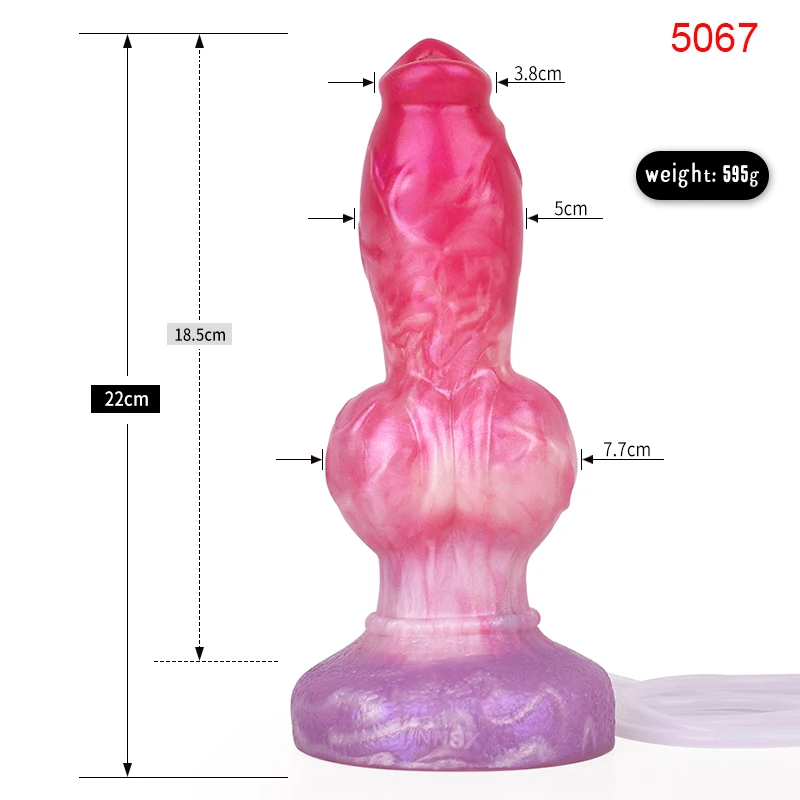 FAAK Silicone fantasy Dog Knot Squirting Penis Large Ejaculation Dildo With Sucker Spray Liquid Sex Toys For Women Men Big Dong FAAK Silicone fantasy Dog Knot Squirting Penis Large Ejaculation Dildo With Sucker Spray Liquid Sex Toys For Women Men Big Dong