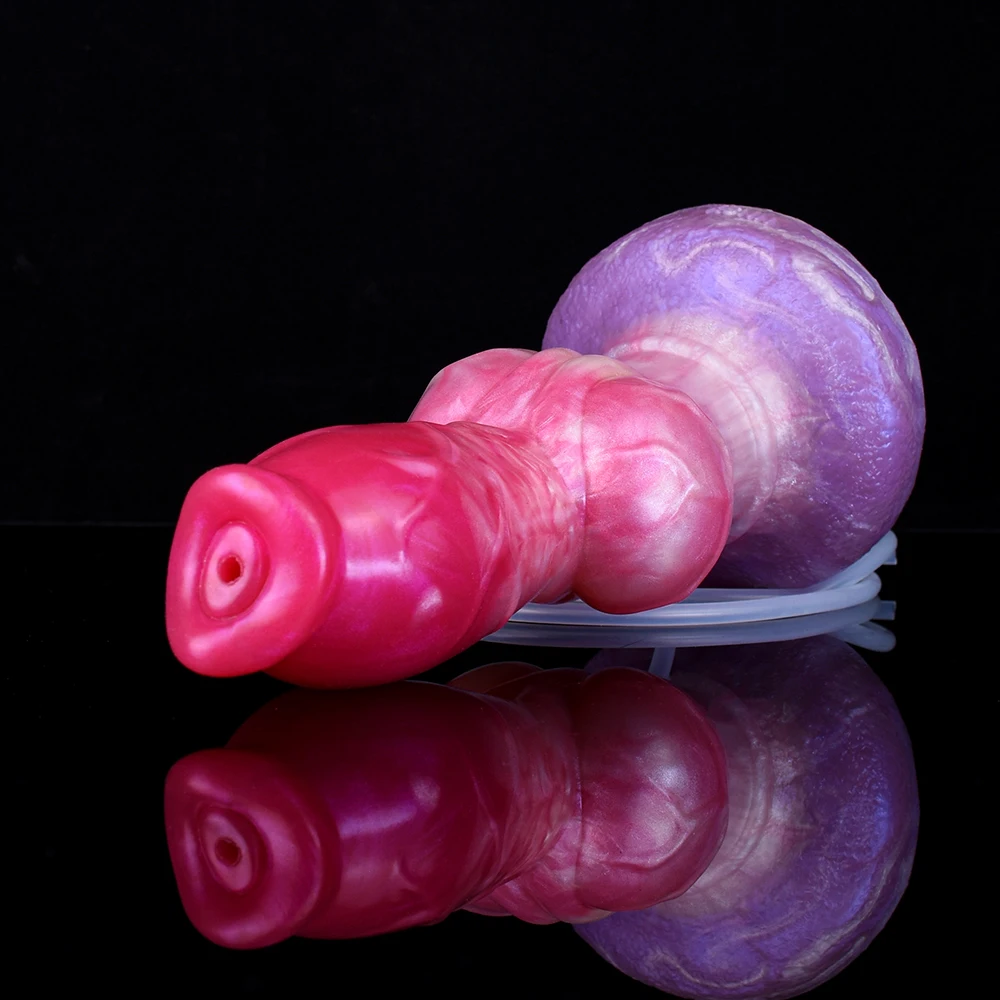 FAAK Silicone fantasy Dog Knot Squirting Penis Large Ejaculation Dildo With Sucker Spray Liquid Sex Toys For Women Men Big Dong FAAK Silicone fantasy Dog Knot Squirting Penis Large Ejaculation Dildo With Sucker Spray Liquid Sex Toys For Women Men Big Dong