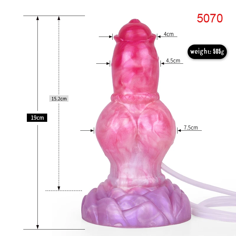 FAAK Silicone fantasy Dog Knot Squirting Penis Large Ejaculation Dildo With Sucker Spray Liquid Sex Toys For Women Men Big Dong FAAK Silicone fantasy Dog Knot Squirting Penis Large Ejaculation Dildo With Sucker Spray Liquid Sex Toys For Women Men Big Dong