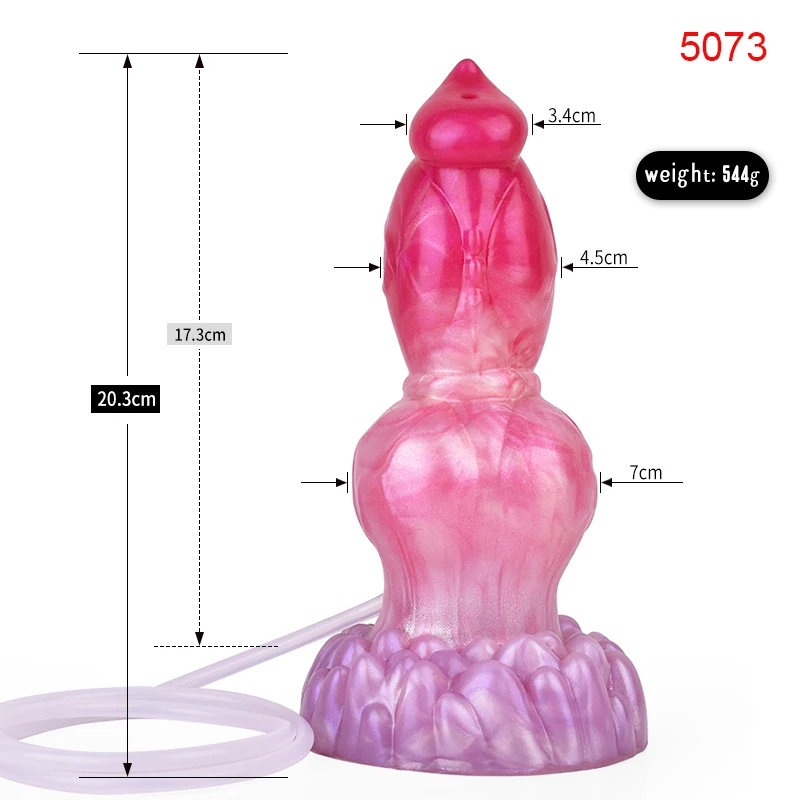 FAAK Silicone fantasy Dog Knot Squirting Penis Large Ejaculation Dildo With Sucker Spray Liquid Sex Toys For Women Men Big Dong FAAK Silicone fantasy Dog Knot Squirting Penis Large Ejaculation Dildo With Sucker Spray Liquid Sex Toys For Women Men Big Dong