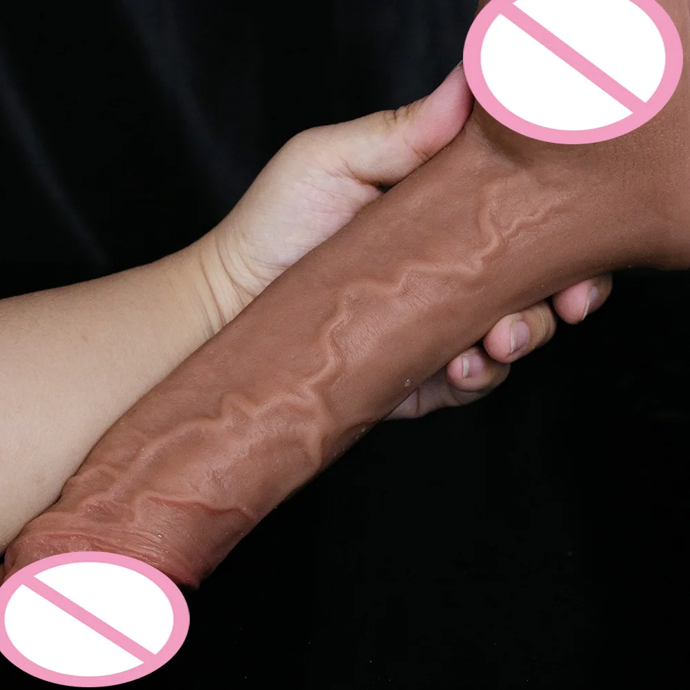 Sexy Woman Dildo Realistic Veins Toy Big Glans Penis Women Masturbation Anal Sex Love Toy G-spot Vaginal Anal Orgasm Masturbator