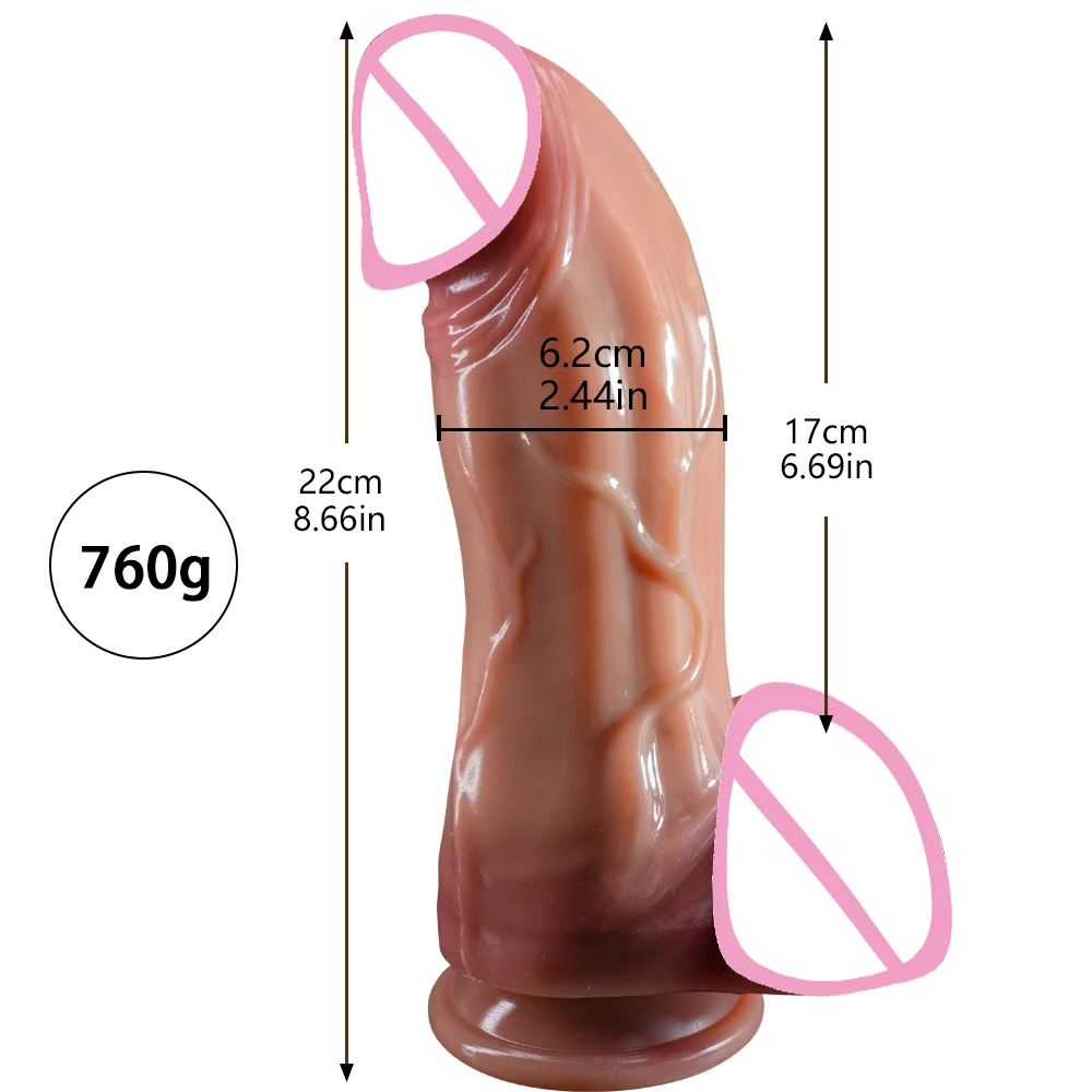 Huge Dildo Soft Silicone Suction Cup Penis Lesbian Fake Dick Big Anal Dildos Masturbator Adult Sex Toys for Women Men 18+