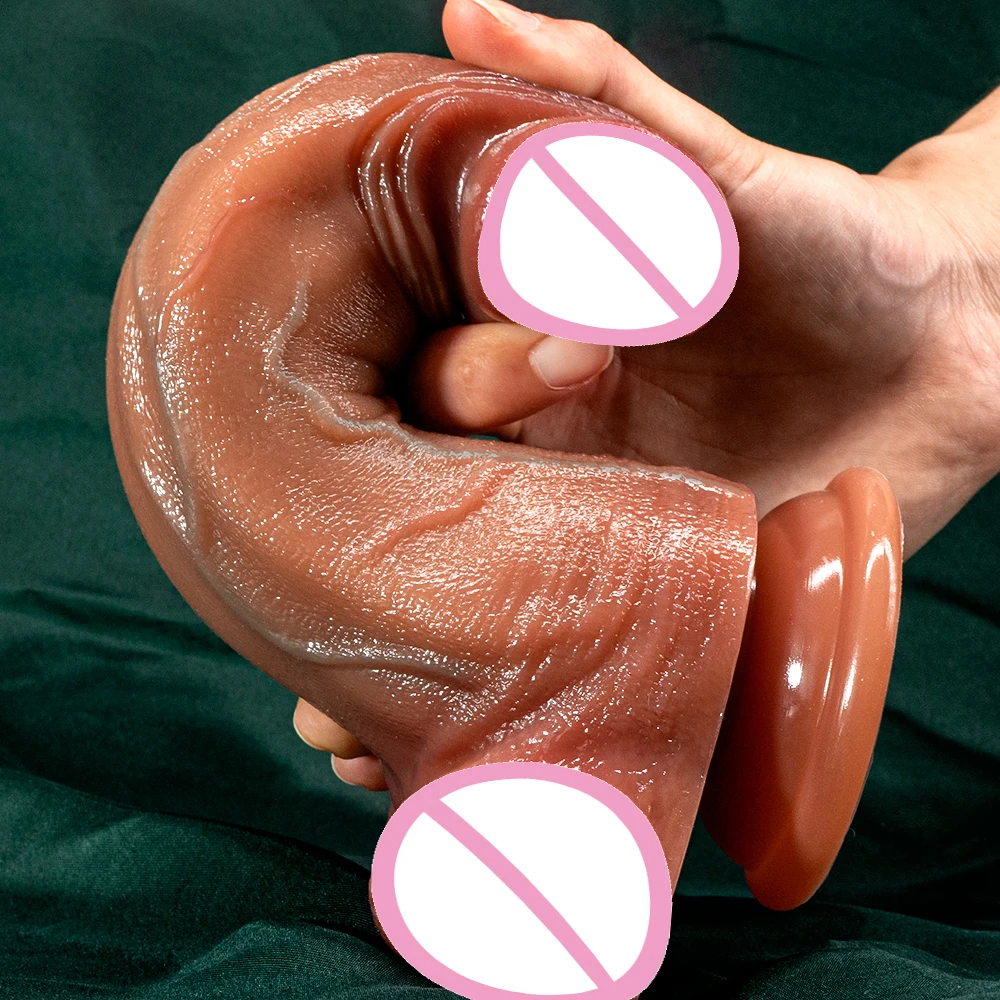 Huge Dildo Soft Silicone Suction Cup Penis Lesbian Fake Dick Big Anal Dildos Masturbator Adult Sex Toys for Women Men 18+