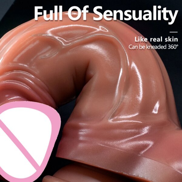 Huge Dildo Soft Silicone Suction Cup Penis Lesbian Fake Dick Big Anal Dildos Masturbator Adult Sex Toys for Women Men 18+