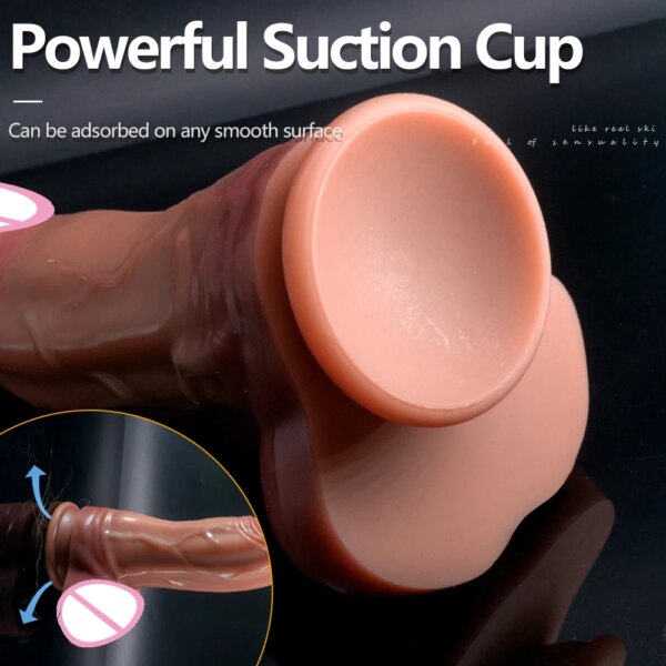 Huge Dildo Soft Silicone Suction Cup Penis Lesbian Fake Dick Big Anal Dildos Masturbator Adult Sex Toys for Women Men 18+