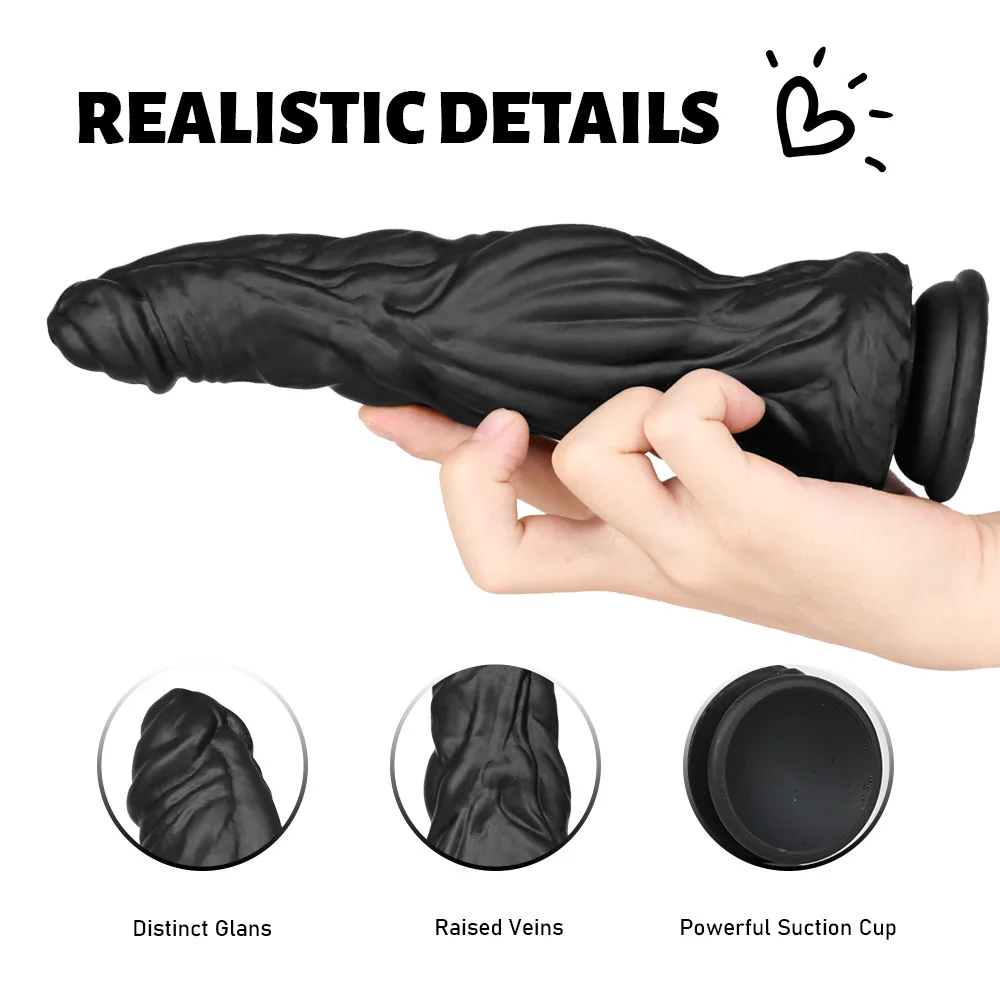 New Arrival Large Anal Sex Toys Butt Fantasy Realistic Dildo Animal Massage For Men Women Big Anal Beads Liquid Silicone Penis